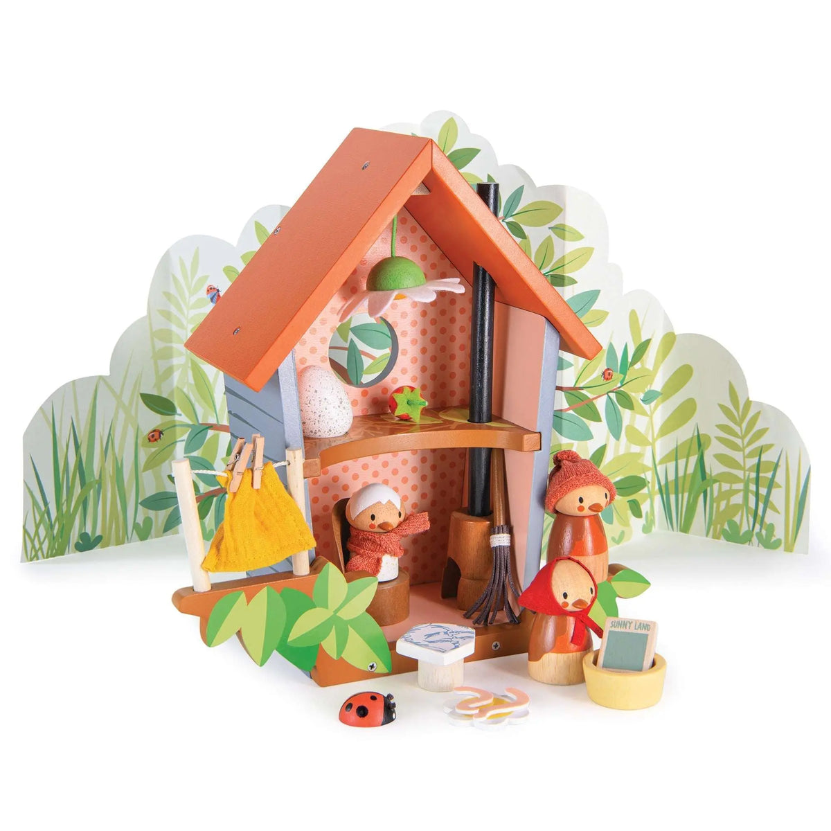 Tender Leaf Robin's Nest Box Wooden Bird Play Set