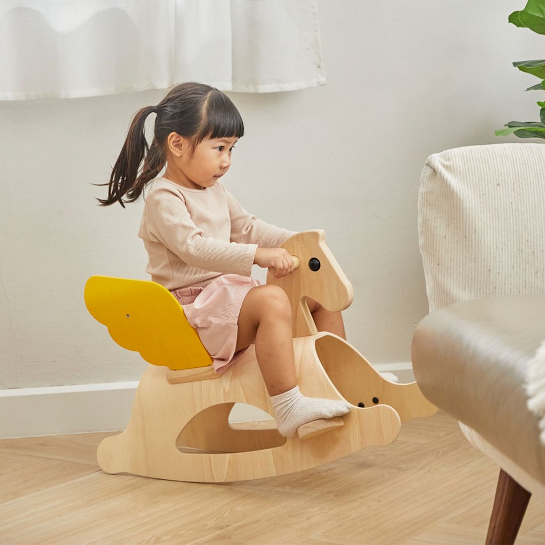 PlanToys Wooden Rocking Pegasus