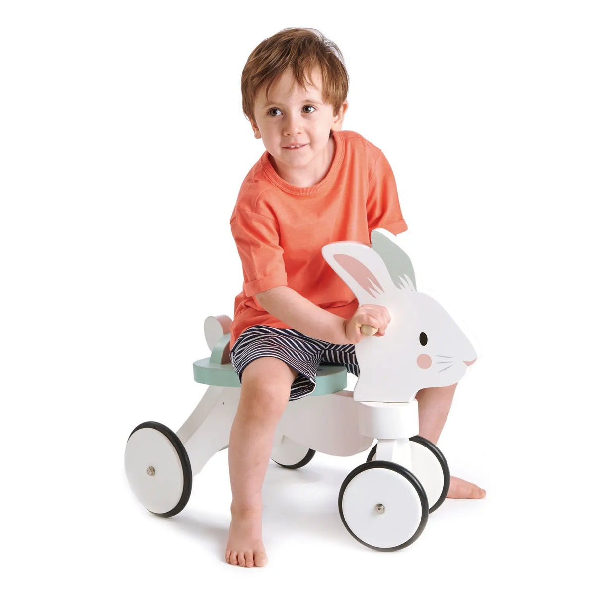 Tender Leaf Running Rabbit Wooden Ride-On