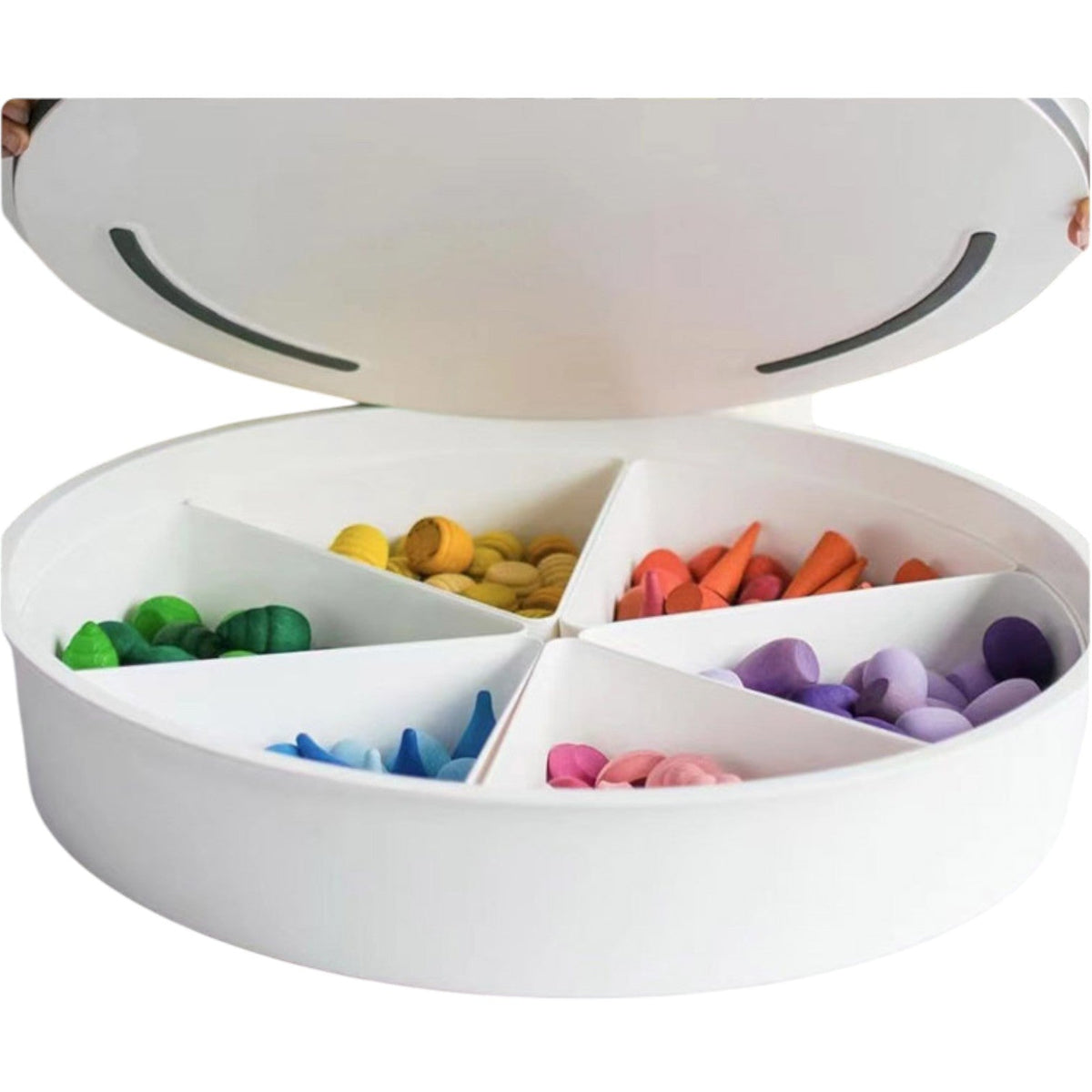 Sensory Play Tray with 6 Compartments & Lid – additional product photo 3