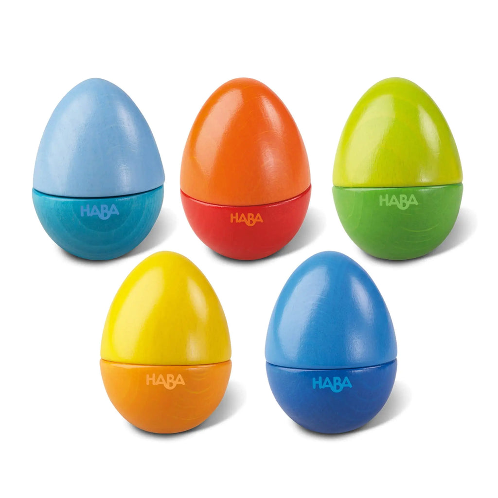 Set of 5 Wooden Musical Eggs | Musical | The Baby Penguin