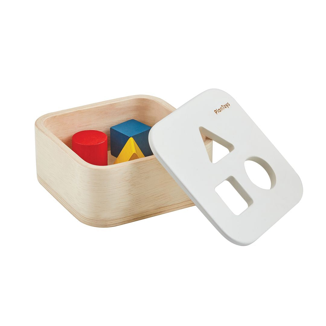 PlanToys Wooden Shape and Sort It Out Bin
