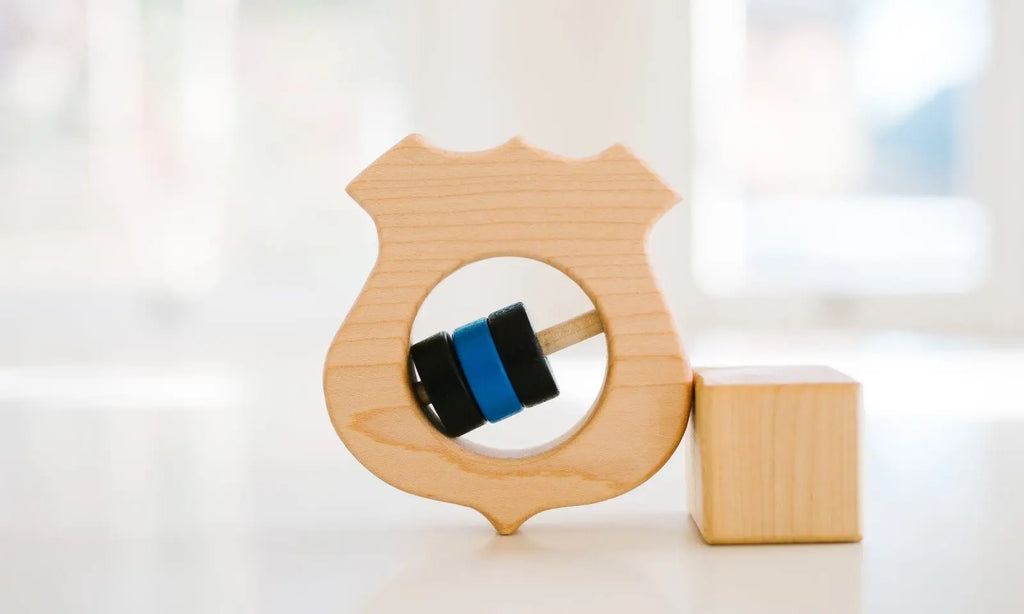 Shield Rattle | Made in the USA | Rattles | The Baby Penguin