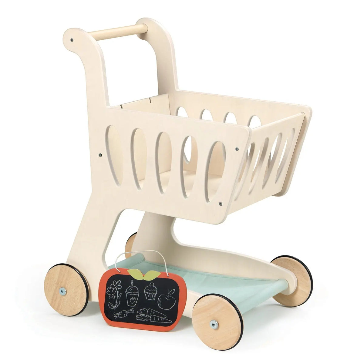 Tender Leaf Wooden Shopping Cart with Chalkboard