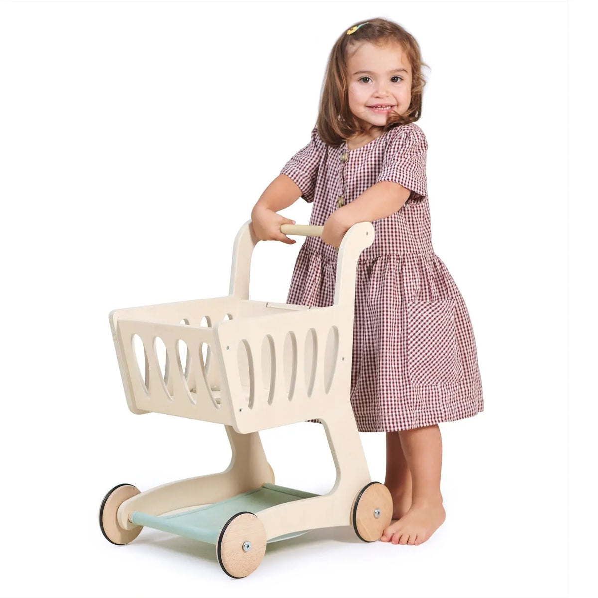 Tender Leaf Wooden Shopping Cart with Chalkboard
