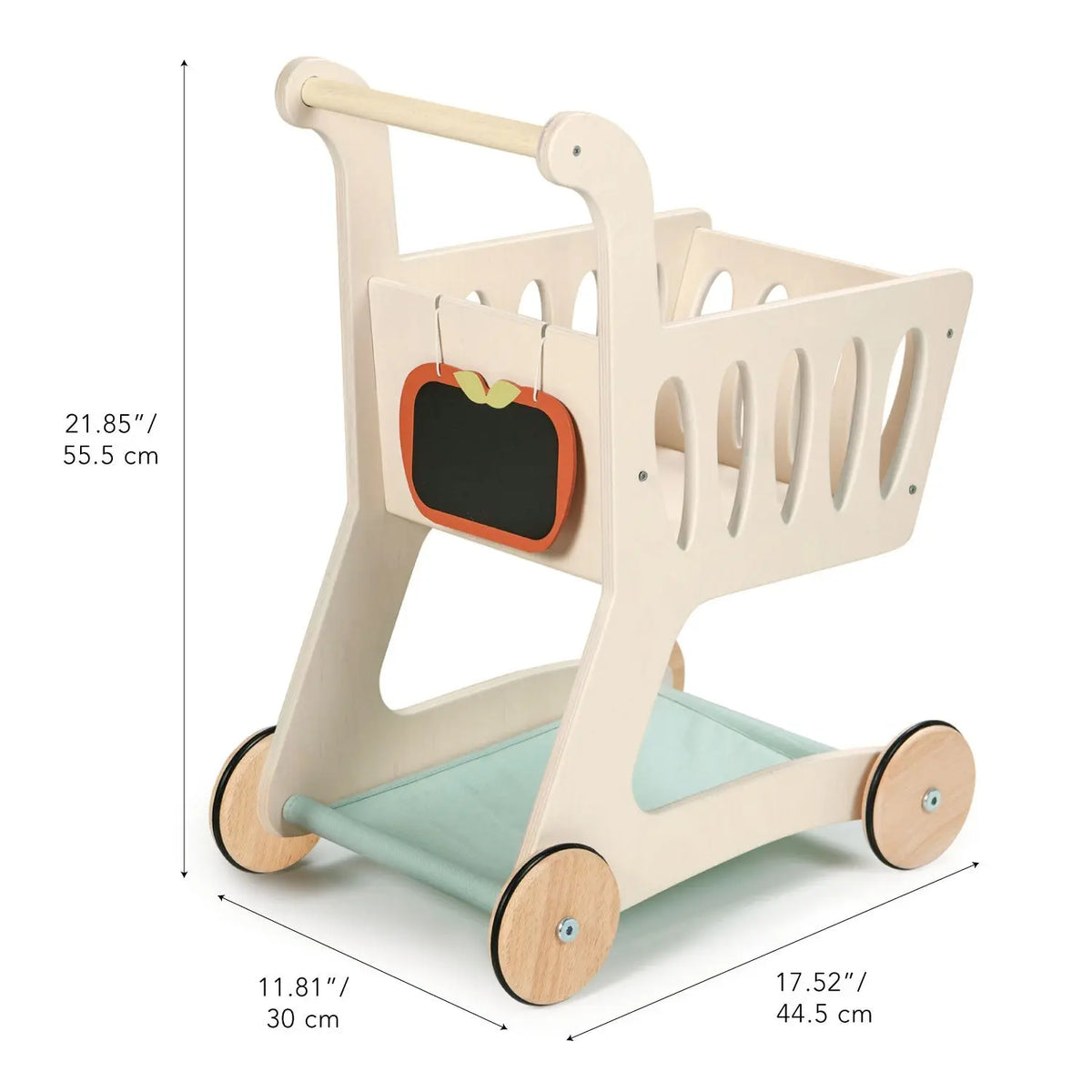 Tender Leaf Wooden Shopping Cart with Chalkboard