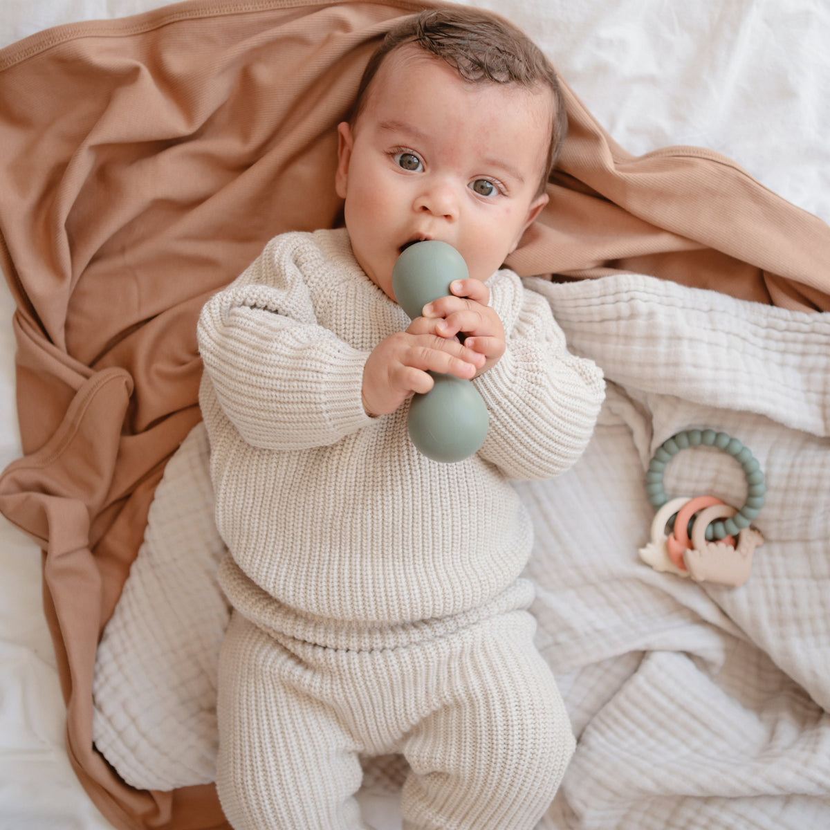Silicone Baby Rattle Toy - The Baby Penguin