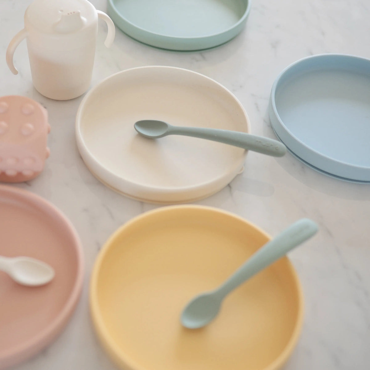Silicone Feeding Spoons | silicone tableware | The Baby Penguin