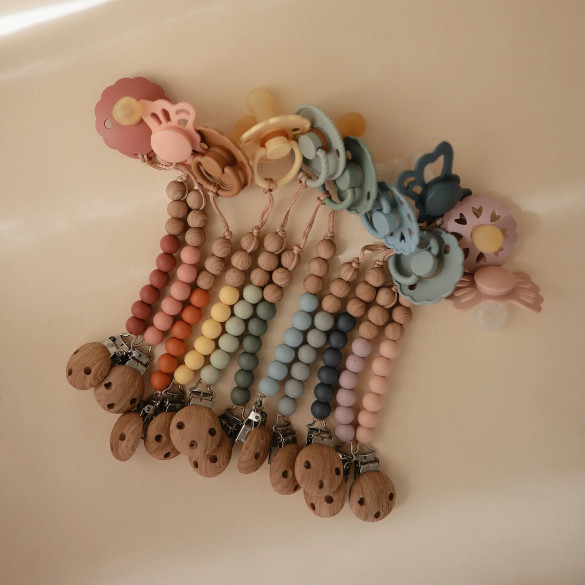 Silicone Pacifier Clip | Eva | Pacifier Clip | The Baby Penguin
