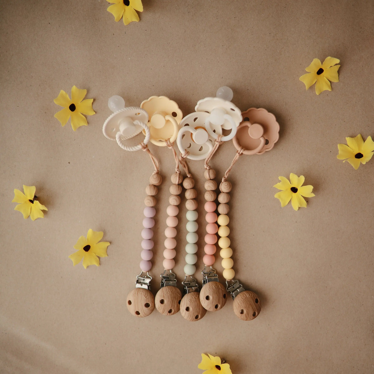 Silicone Pacifier Clip | Eva | Pacifier Clip | The Baby Penguin