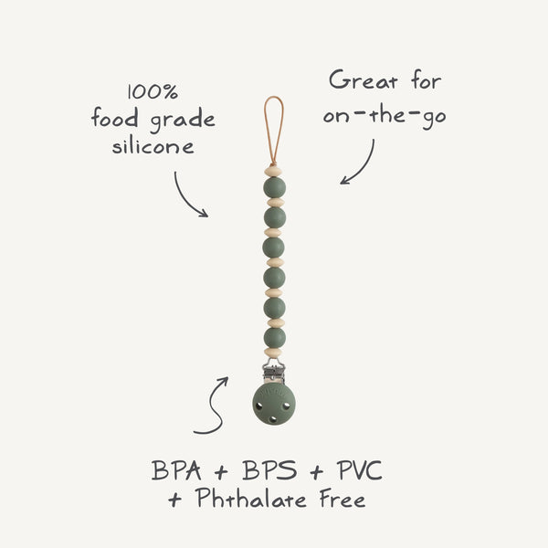 Silicone Pacifier Clip | Luna - The Baby Penguin