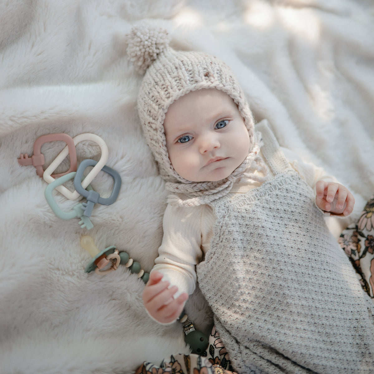 Silicone Pacifier Clip | Luna - The Baby Penguin