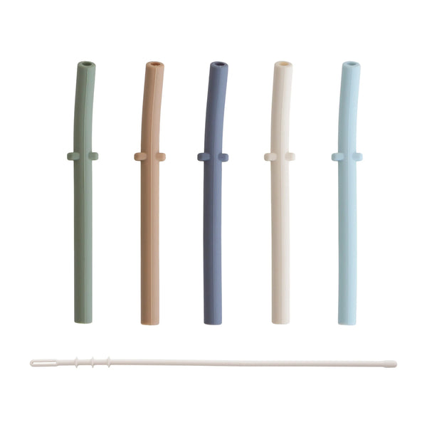 Silicone Replacement Straws - 5 Pack | Straw | The Baby Penguin