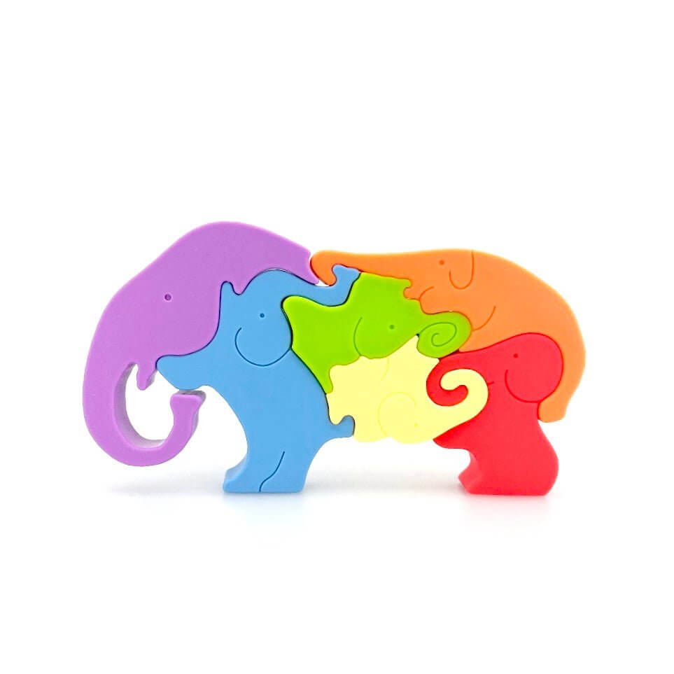 Silicone Stacking Elephant Puzzle