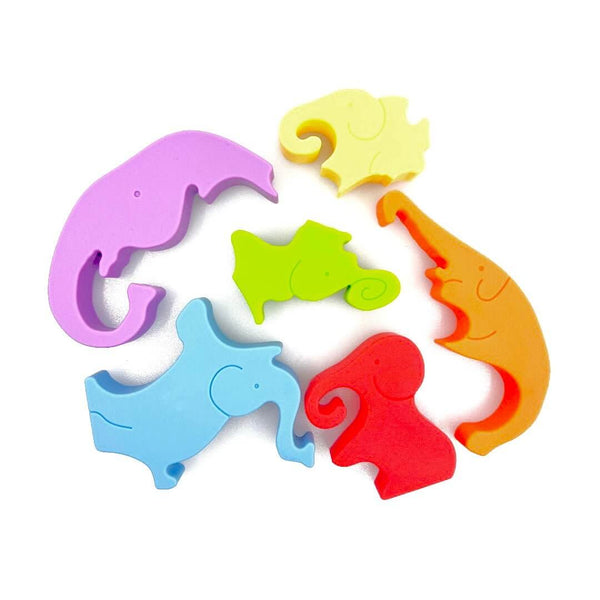 Silicone Stacking Elephant Puzzle - The Baby Penguin