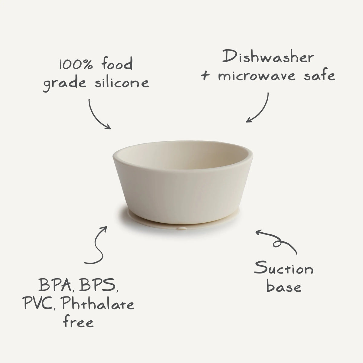 Silicone Suction Bowl | silicone tableware | The Baby Penguin