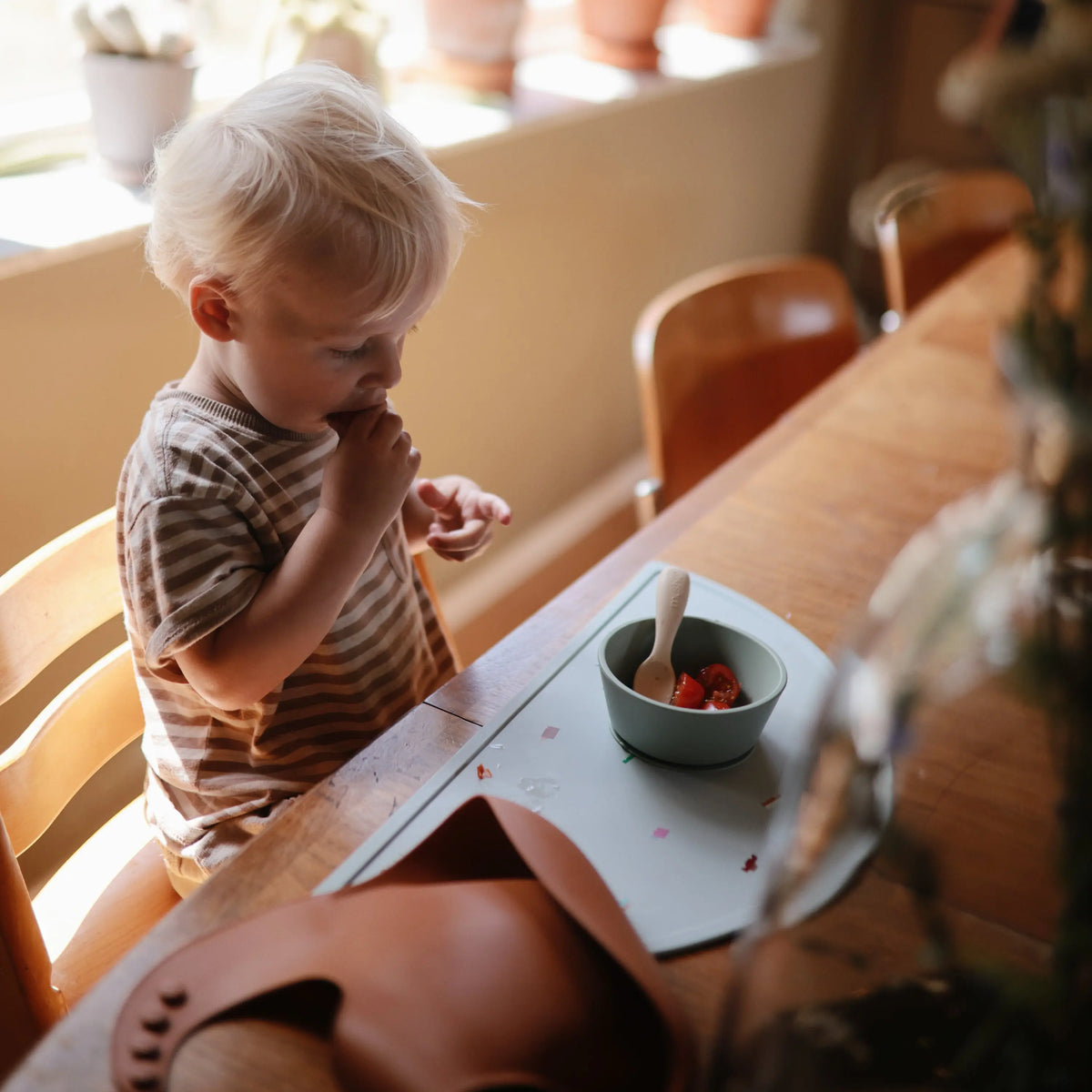 Silicone Toddler Starter Spoons | silicone tableware | The Baby Penguin
