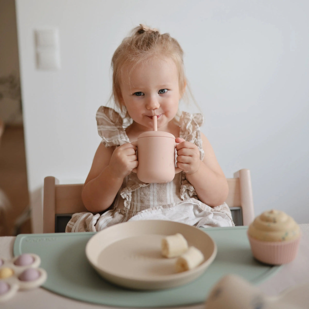 Silicone Training Cup + Straw | Sippy Cups | The Baby Penguin