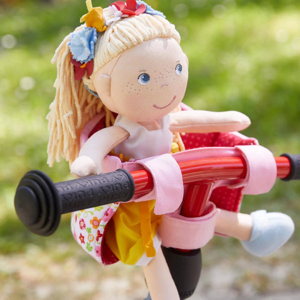 Soft Doll's Bike Seat Flower Meadow | Doll Accessories | The Baby Penguin