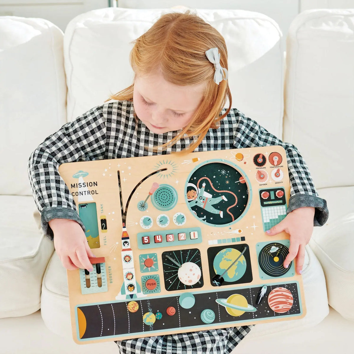 Tender Leaf Space Station Wooden Activity Board