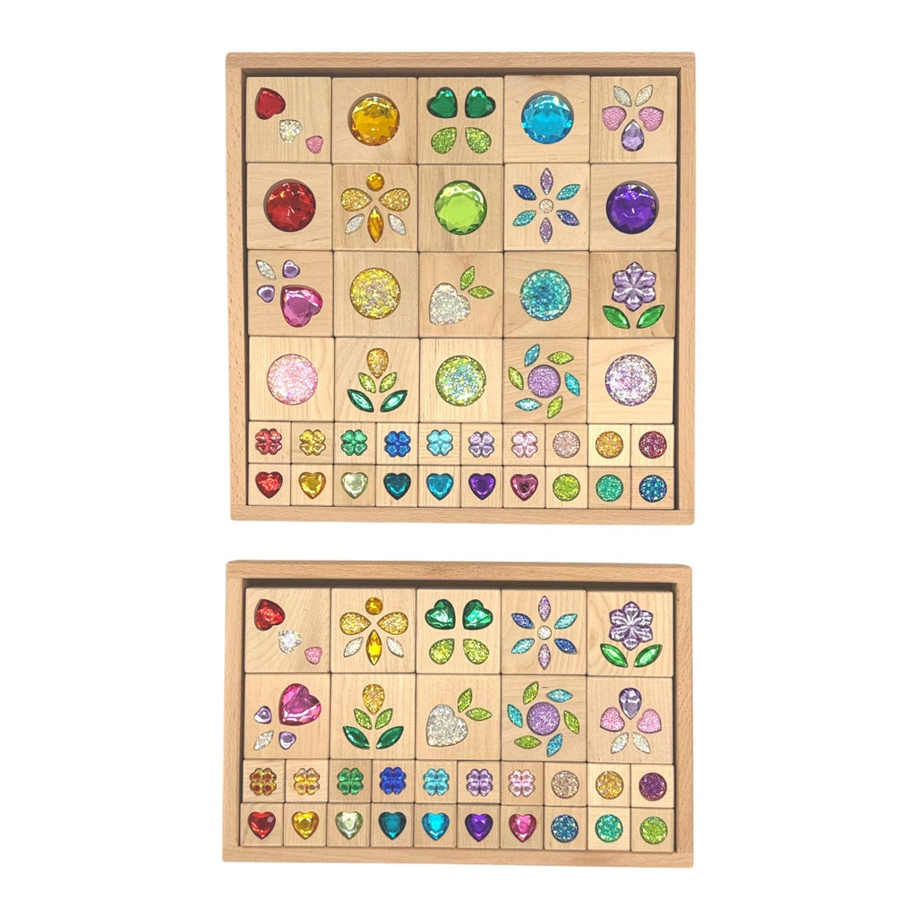 Sparkle Garden Gem Set – 30-Piece Small & 40-Piece Large Sets |  | The Baby Penguin