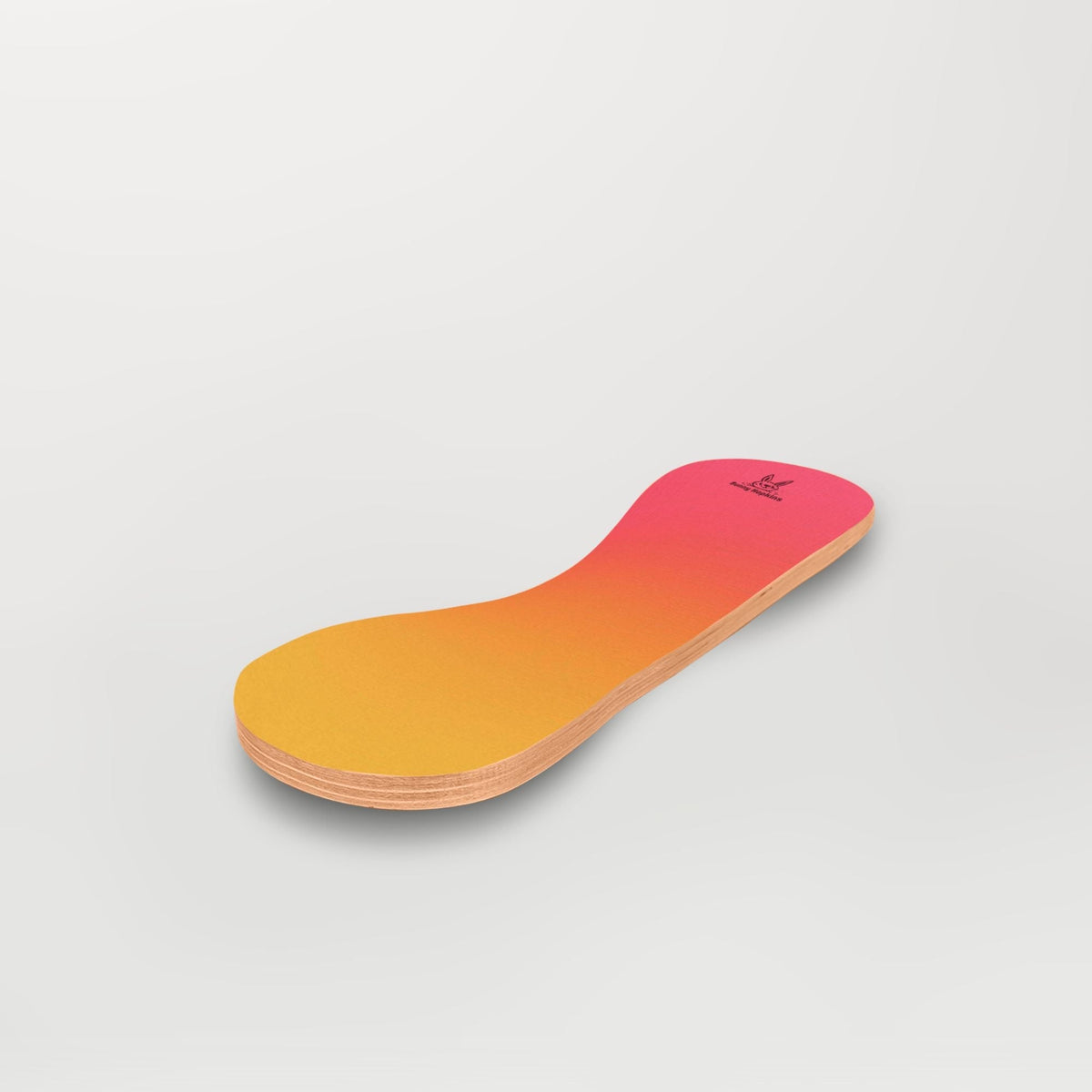 Spinzee board with a yellow, orange and red gradient, angled view.