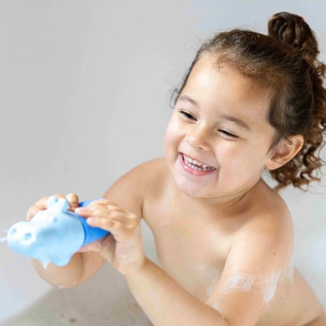Squeezi Hippo – Soft Silicone Bath Toy for Toddlers - The Baby Penguin