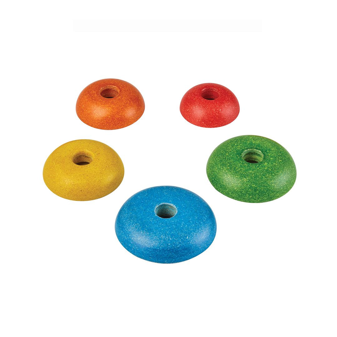 PlanToys Bear Wooden Stacking Ring Toy