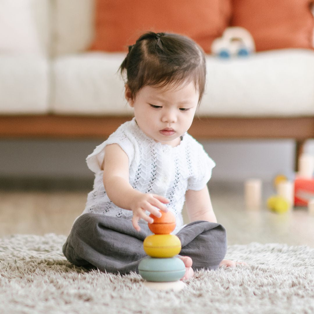 PlanToys Wooden Stacking Ring Cups