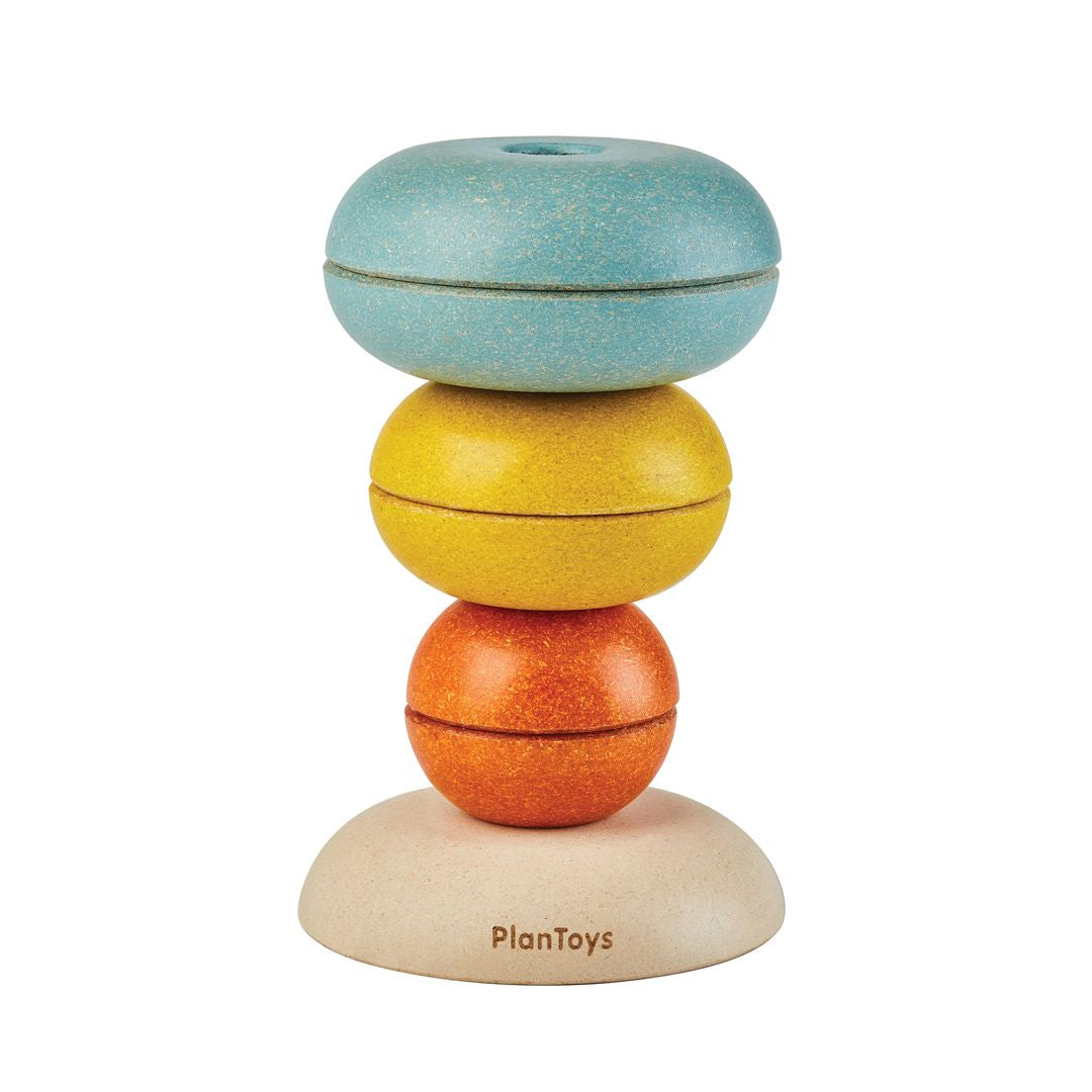 PlanToys Wooden Stacking Ring Cups