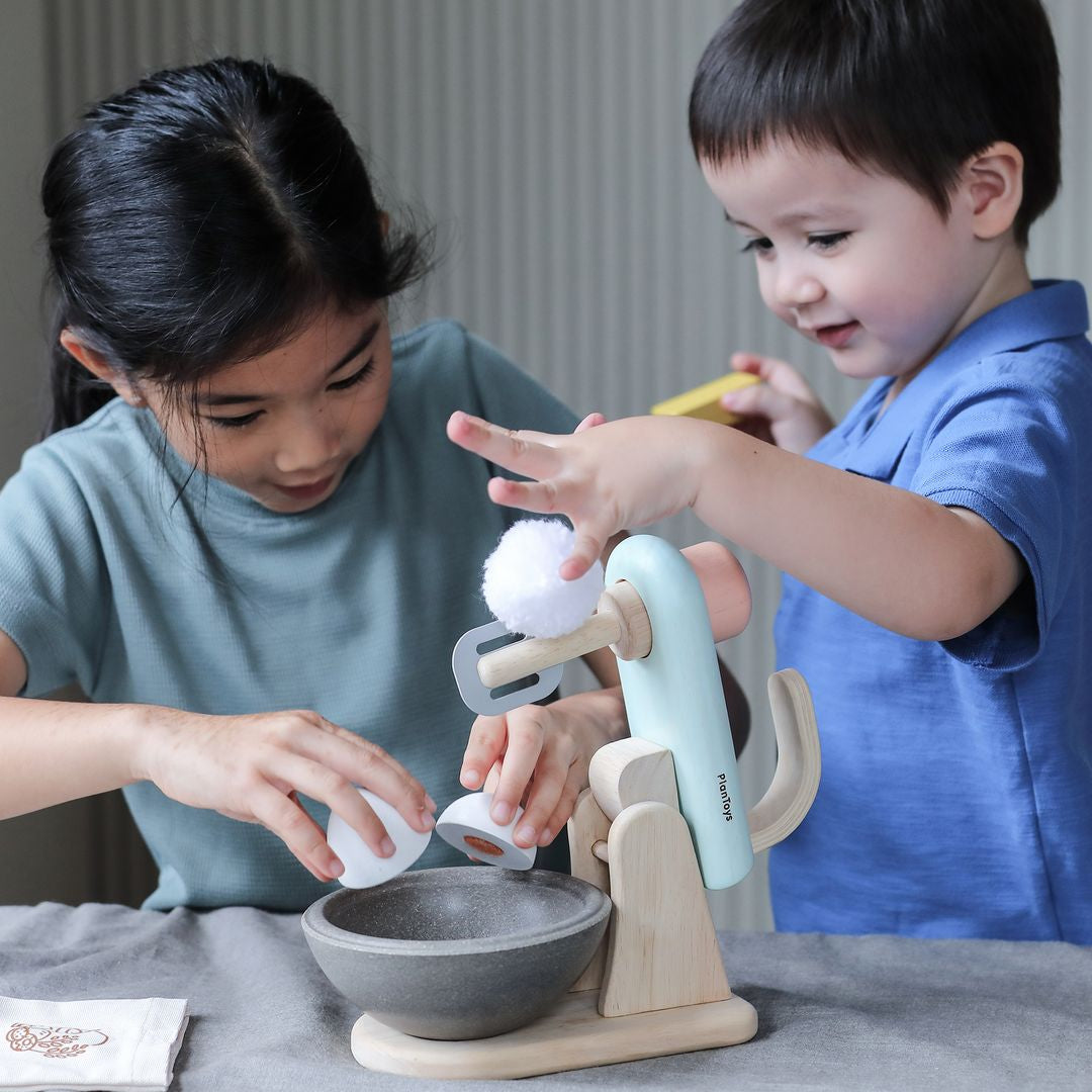 PlanToys Wooden Stand Mixer Pretend Baking Set