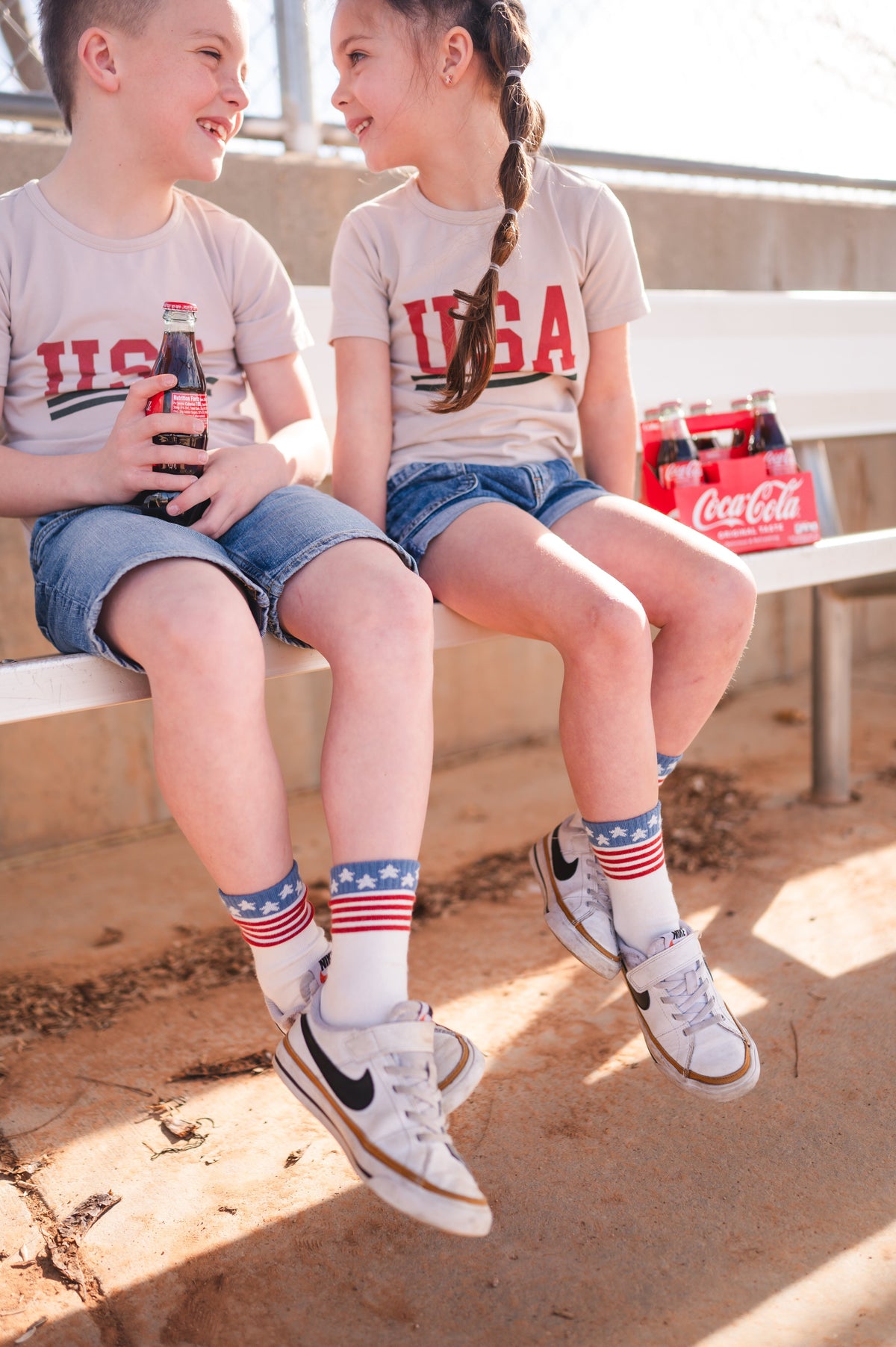 Stars and Stripes Sock - The Baby Penguin