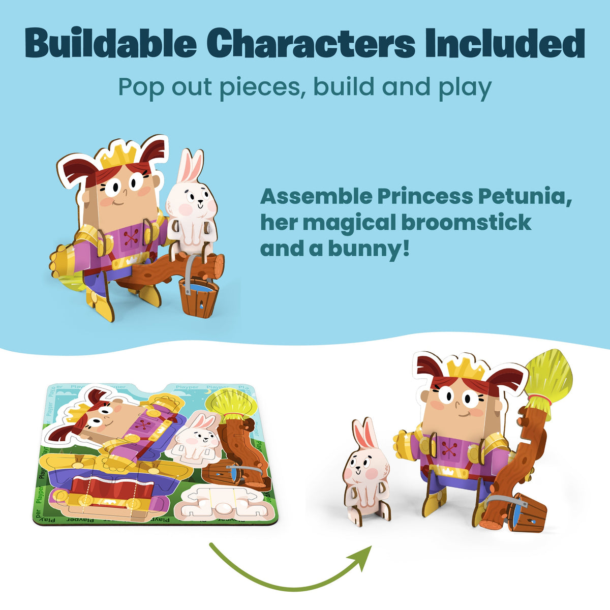 Buildable Princess Petunia figure in an exclusive costume