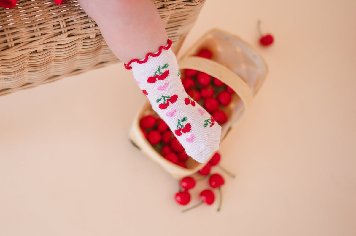 Sweet Cherry Sock - The Baby Penguin