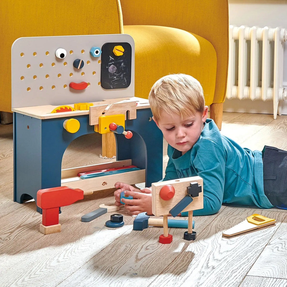 Tender Leaf Wooden Table Top Tool Bench