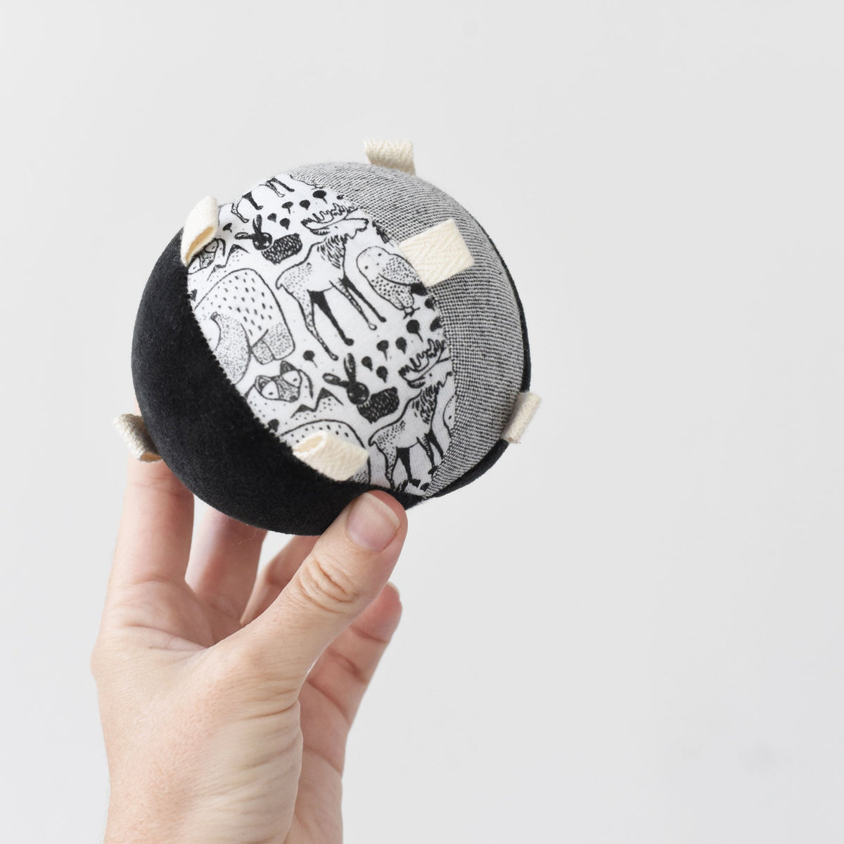 Taggy Ball with Rattle - Nordic - The Baby Penguin