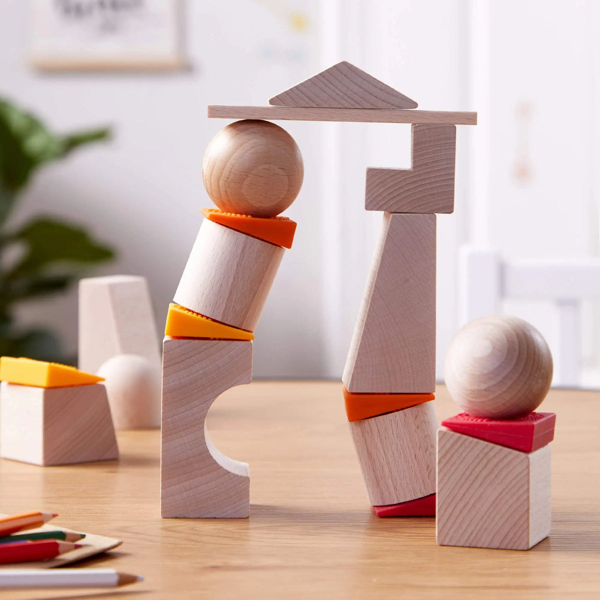 Teetering Towers Wooden Blocks | Blocks | The Baby Penguin