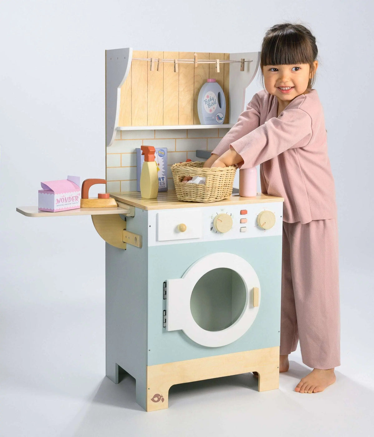 Tender Leaf Wooden Laundrette Pretend Laundry Station