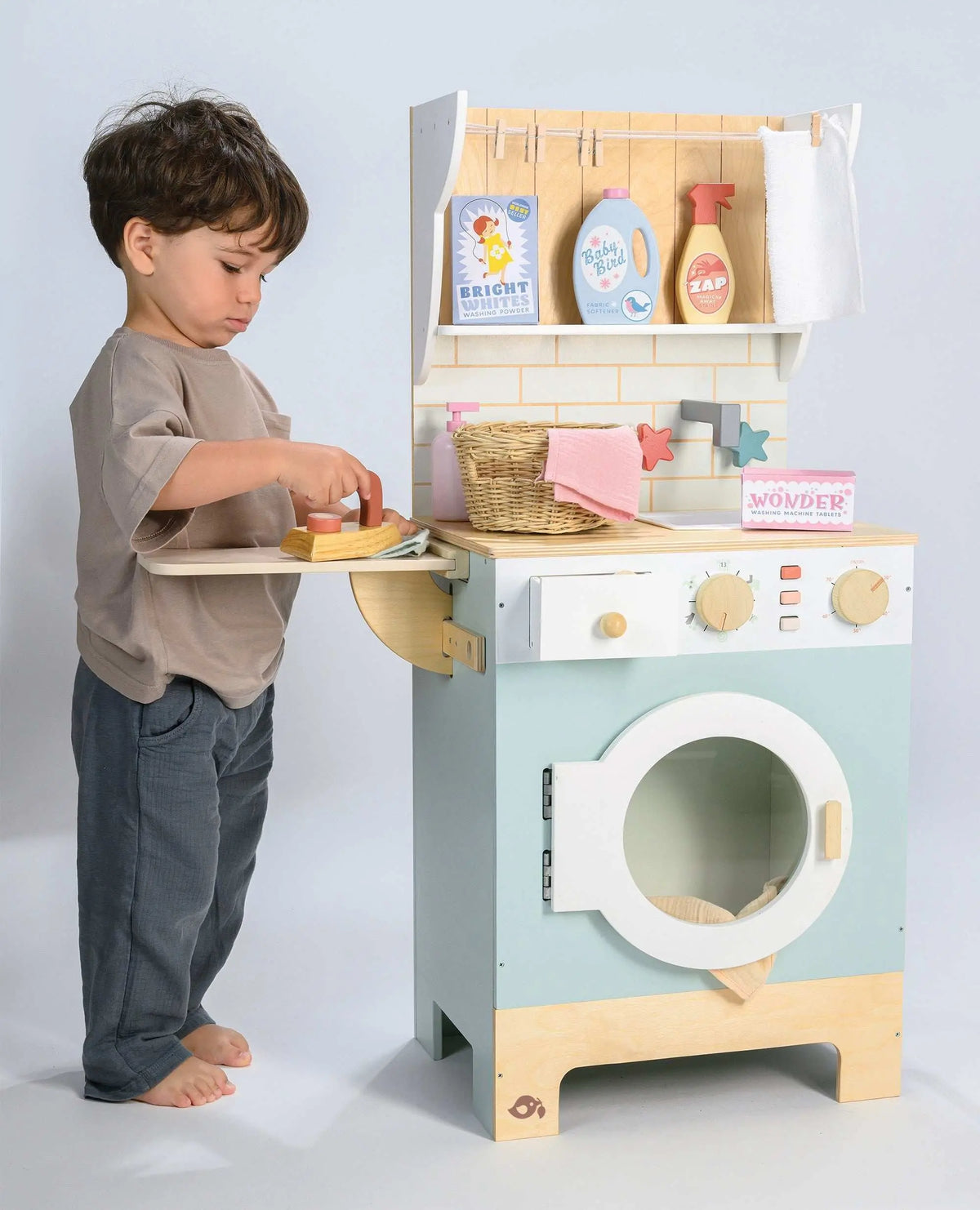 Tender Leaf Wooden Laundrette Pretend Laundry Station