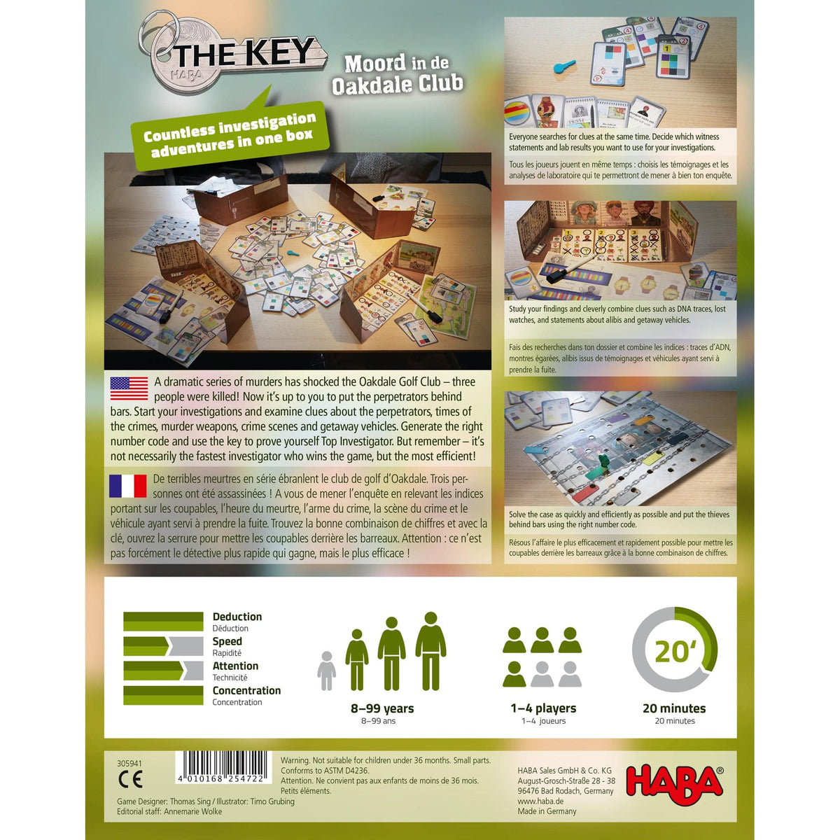 The Key: Murder at the Oakdale Club | Strategy Games | The Baby Penguin