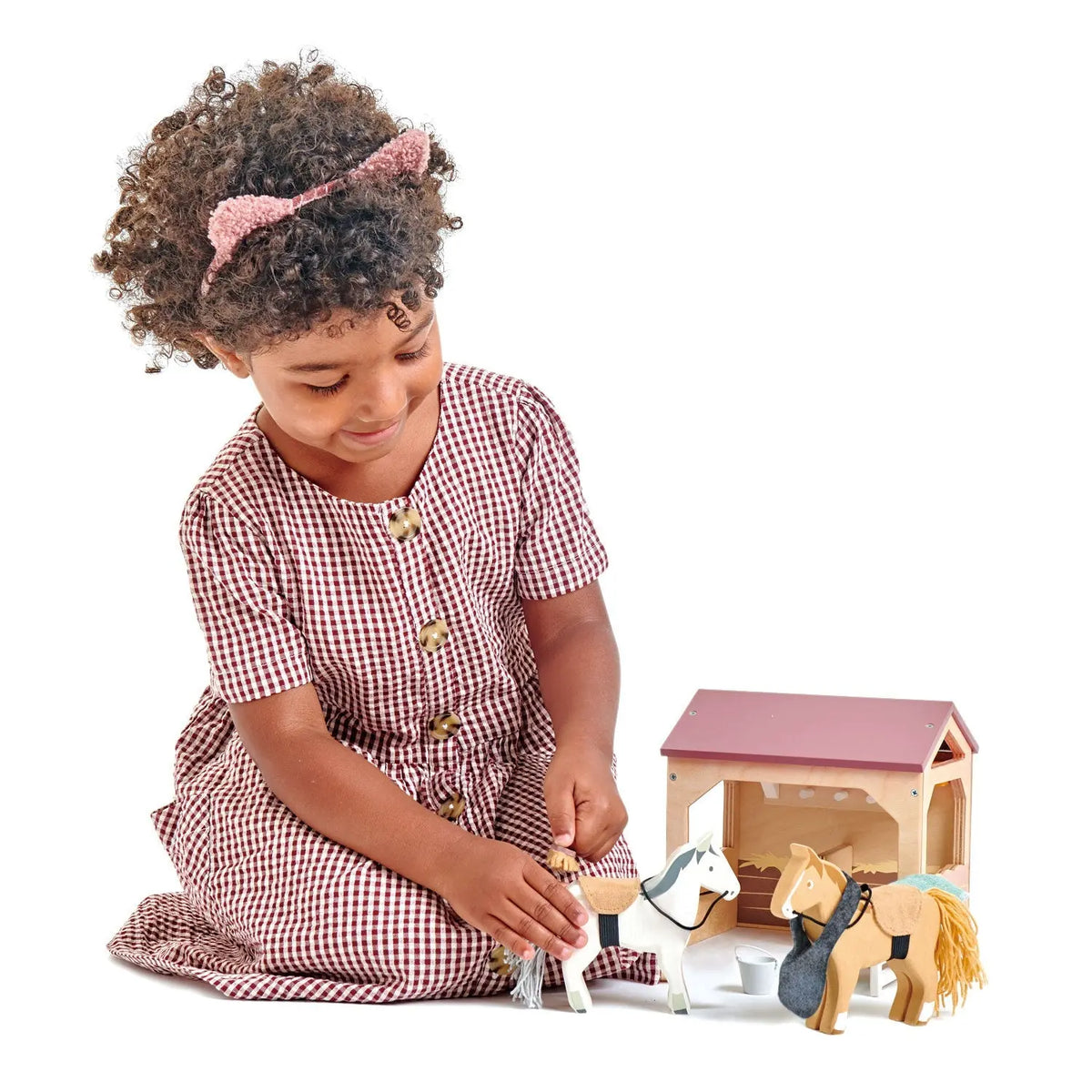 Tender Leaf The Stables Wooden Pony Play Set