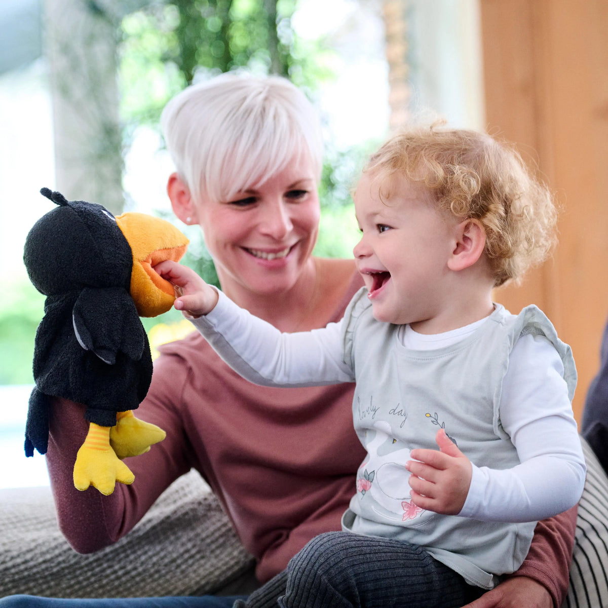 Theo the Raven Glove Puppet | Puppets & Theater | The Baby Penguin
