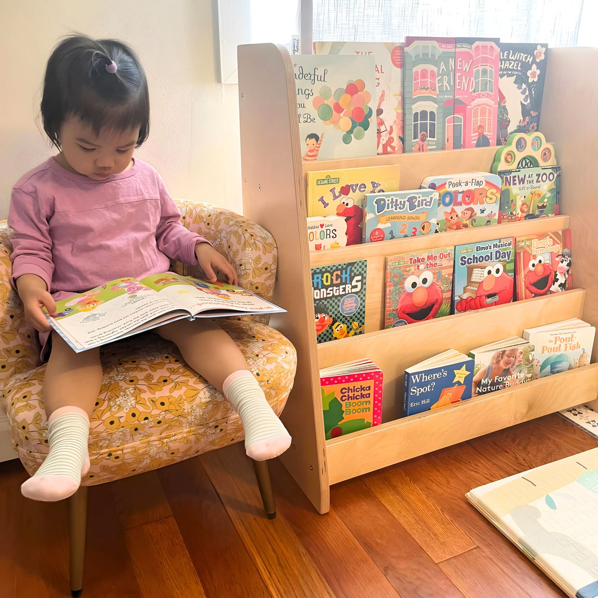 Tiered Montessori Bookshelf - The Baby Penguin