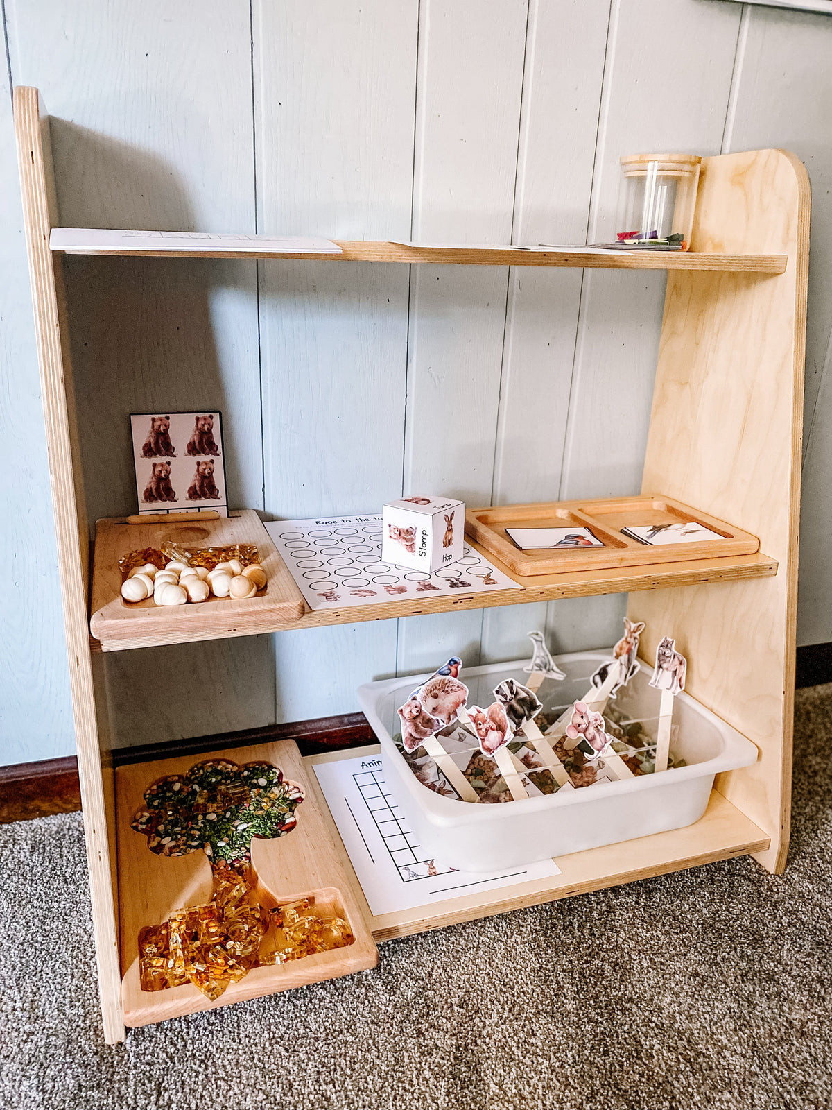 Tiered Toy Toddler Shelf - The Baby Penguin