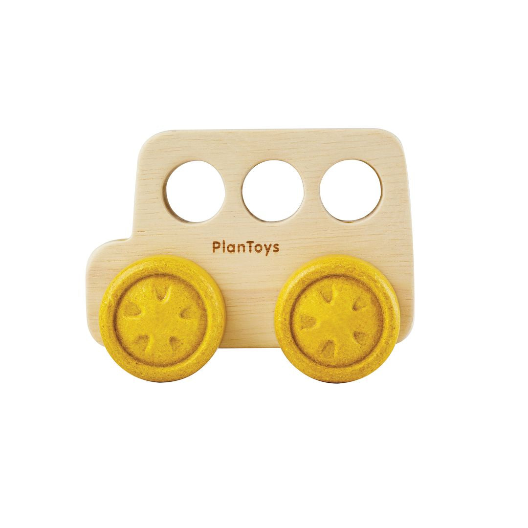 PlanToys Timber Trail Wooden Baby Bus