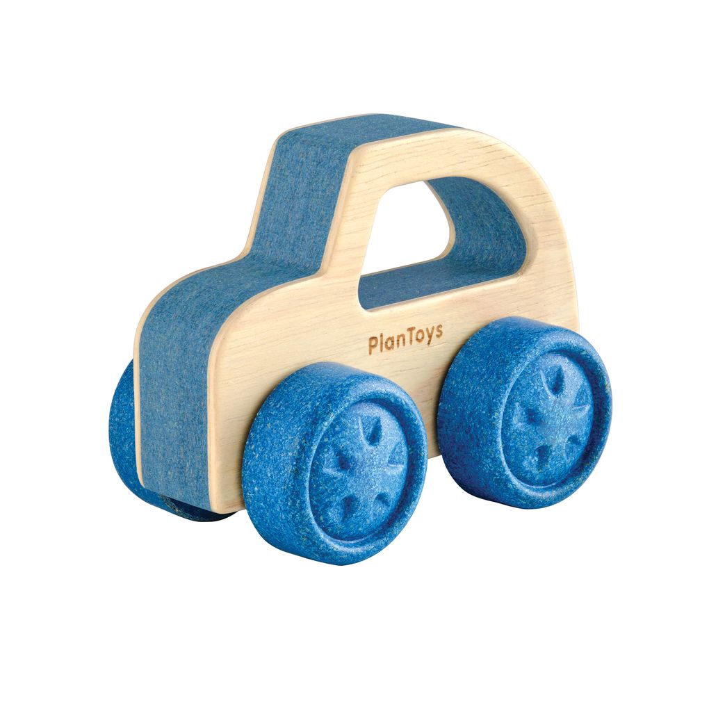 PlanToys Timber Trail EV Wooden Baby Car