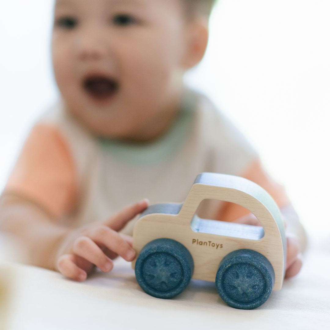 PlanToys Timber Trail EV Wooden Baby Car