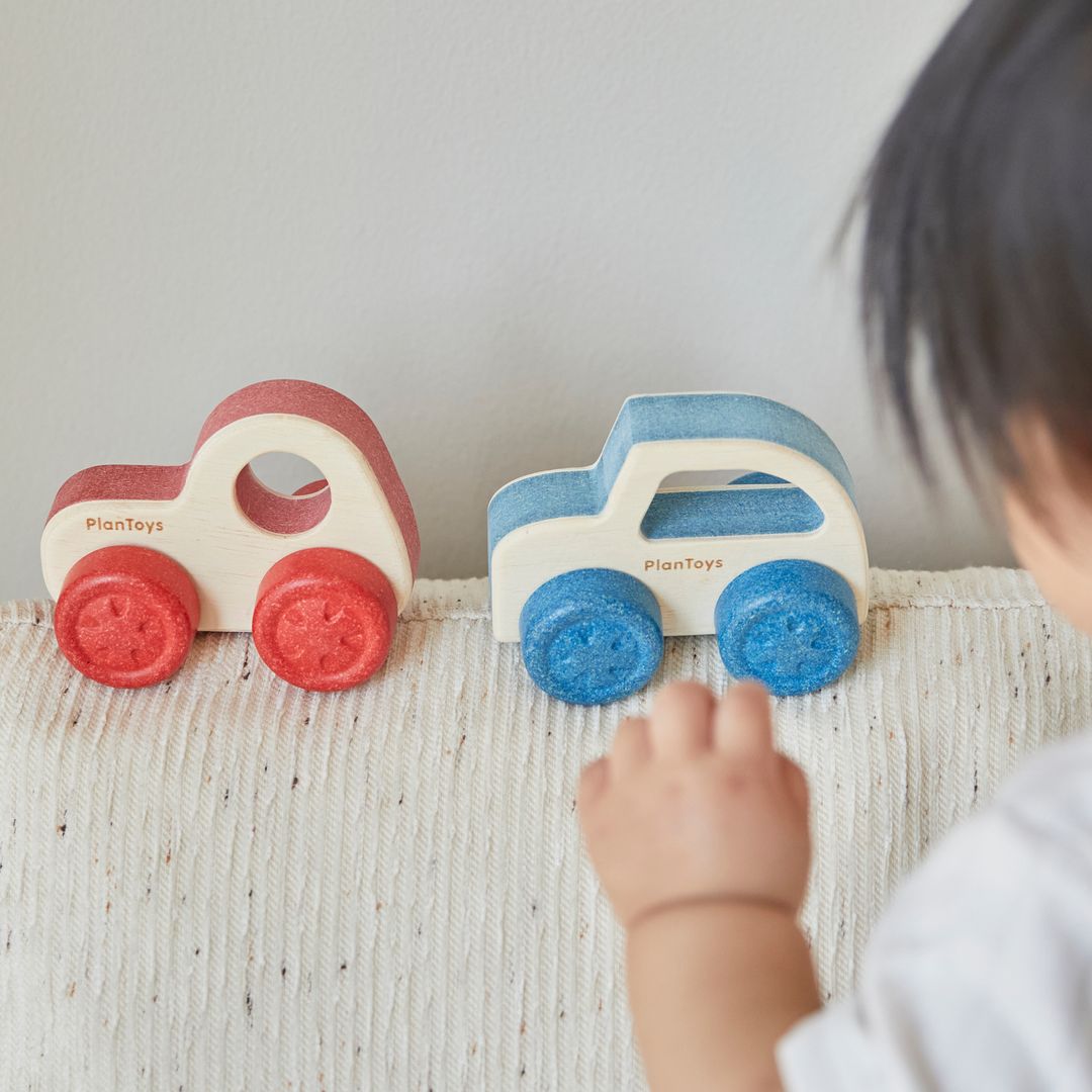 PlanToys Timber Trail EV Wooden Baby Car