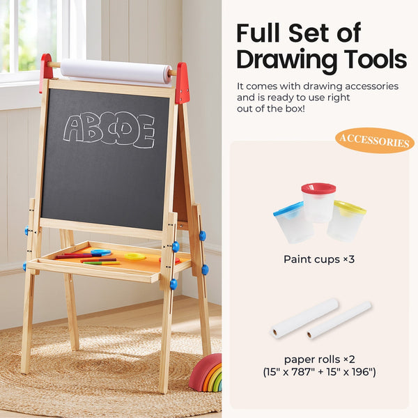 Tiny Land® 3-in-1 Art Easel for Kids - The Baby Penguin
