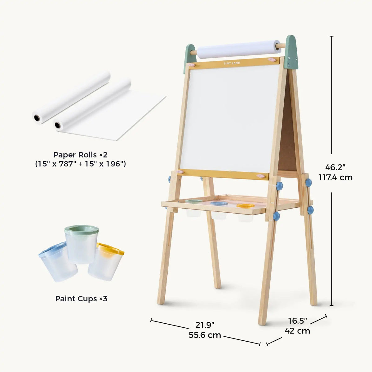 Tiny Land® 3-in-1 Art Easel for Kids - The Baby Penguin